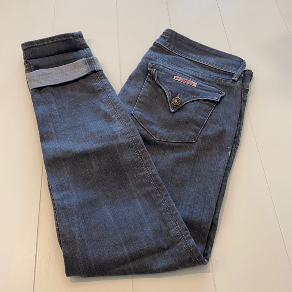 Hudson straight grey jeans 29